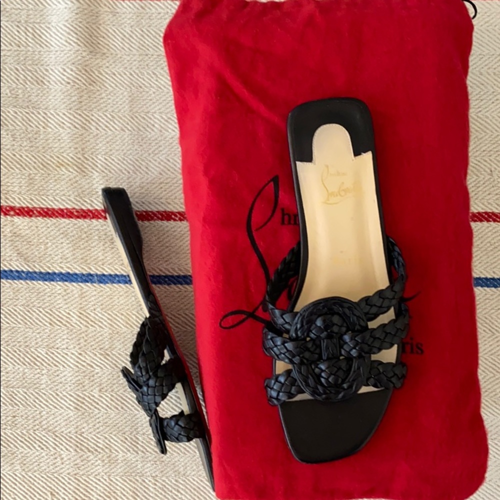 Christian Louboutin black Marilla sandal, 36.5!
